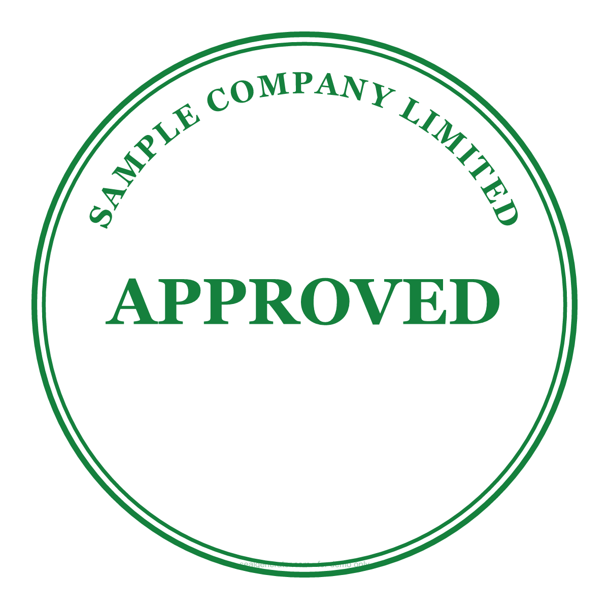 Approved Stamp Generator — Live preview