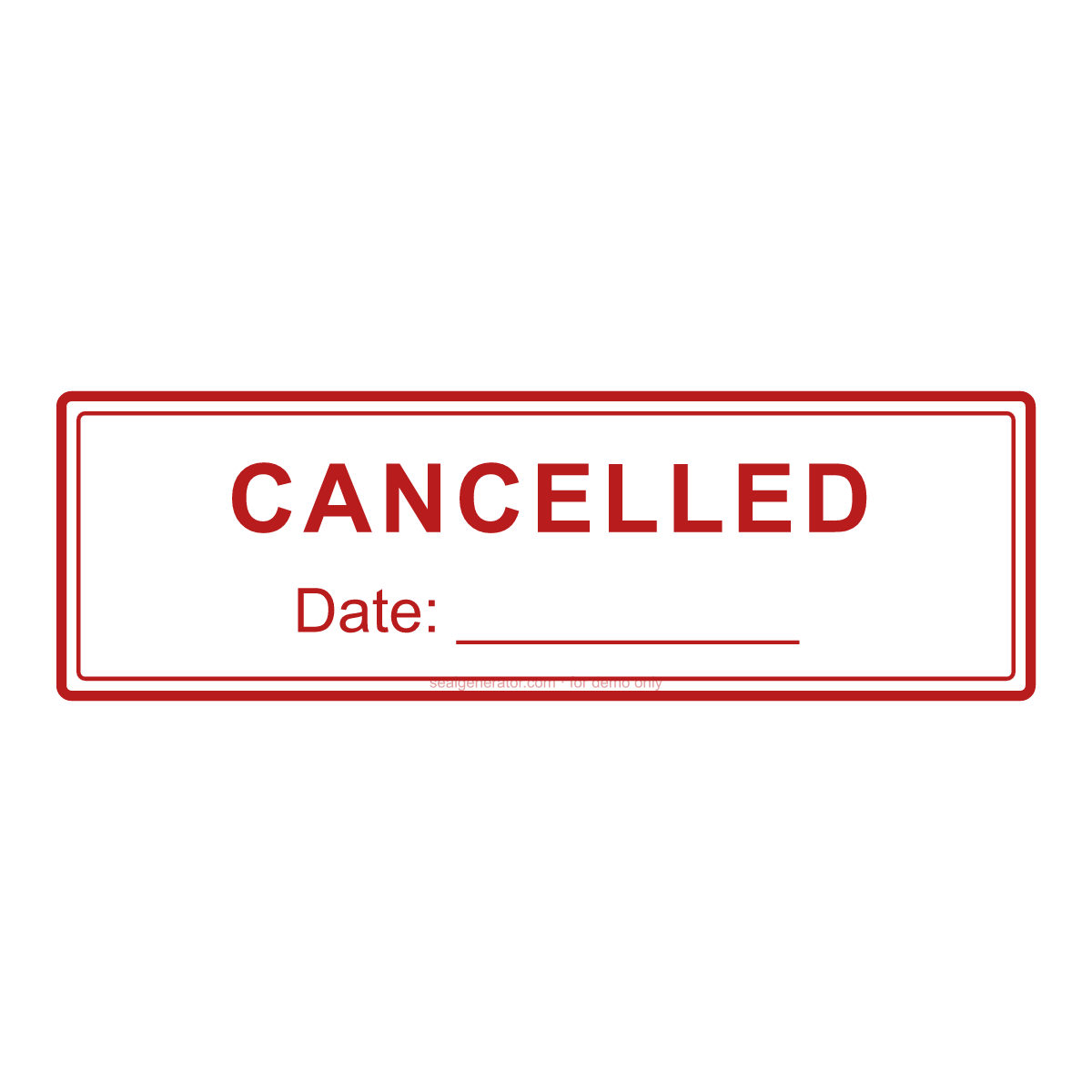 Cancelled Stamp Generator — Live preview