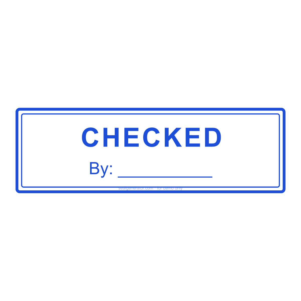 Checked Stamp Generator — Live preview