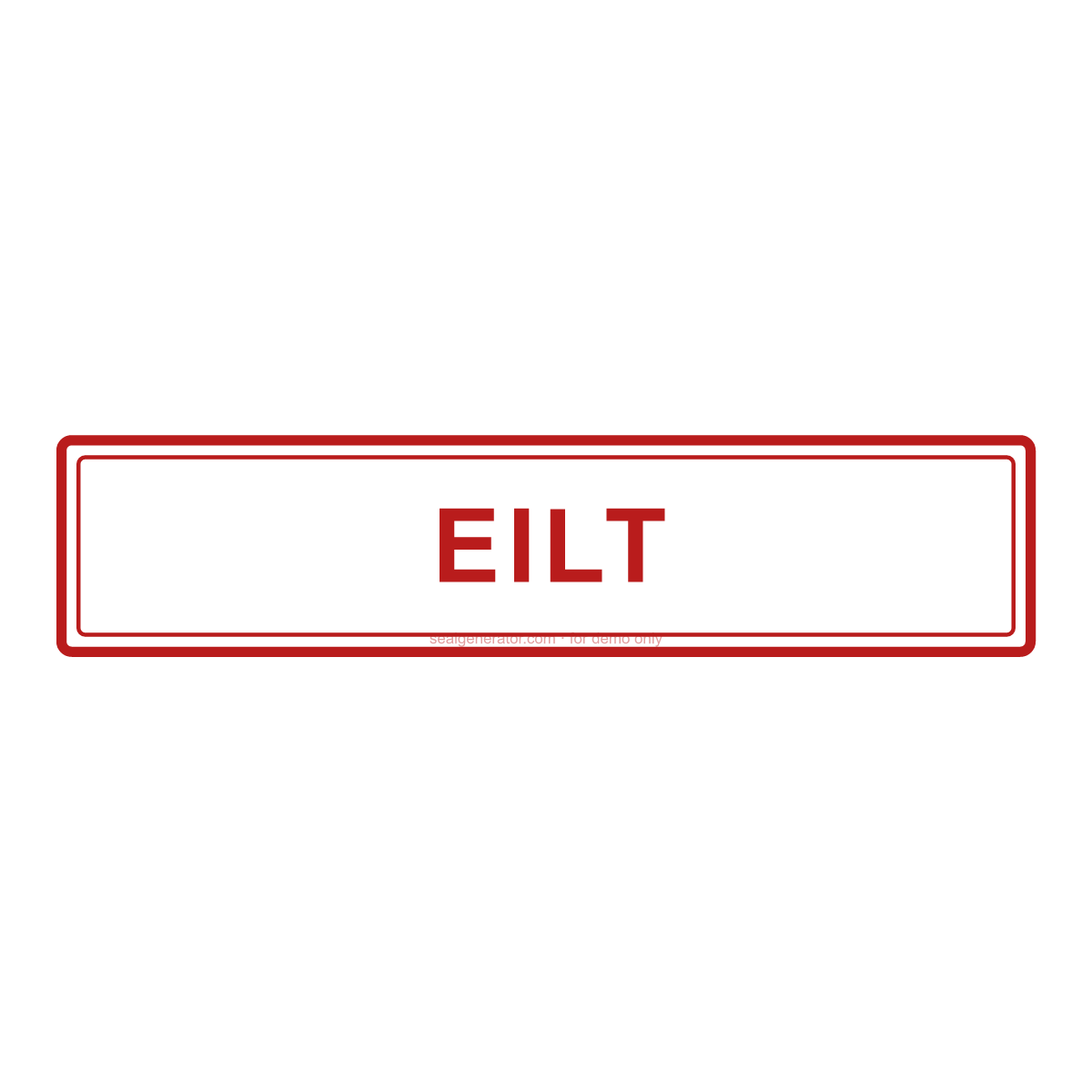 EILT-Stempel erstellen — Live-Vorschau