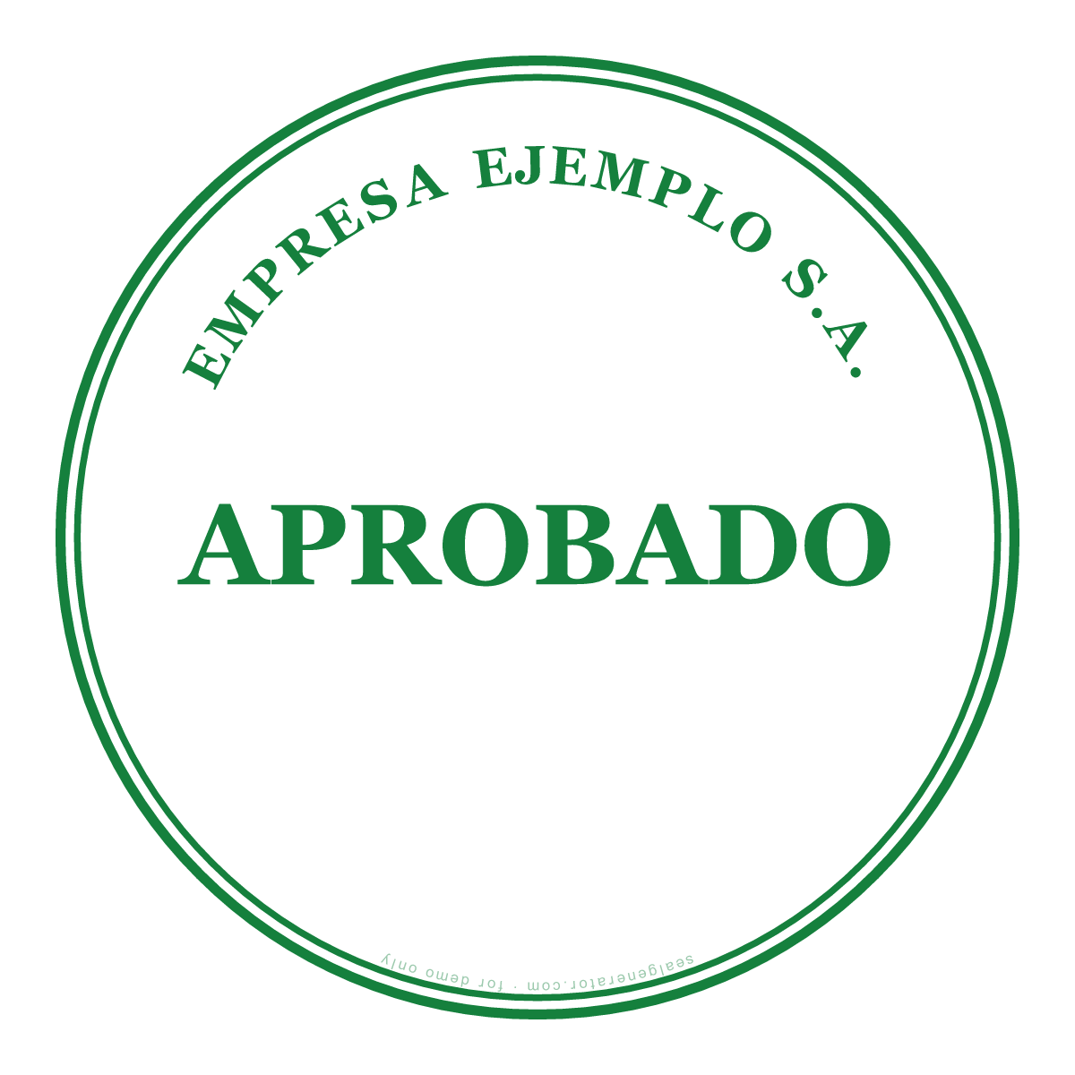 Generador de sello APROBADO — Vista previa