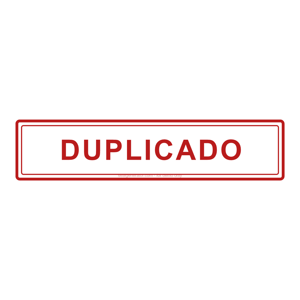 Crear un sello DUPLICADO — Vista previa