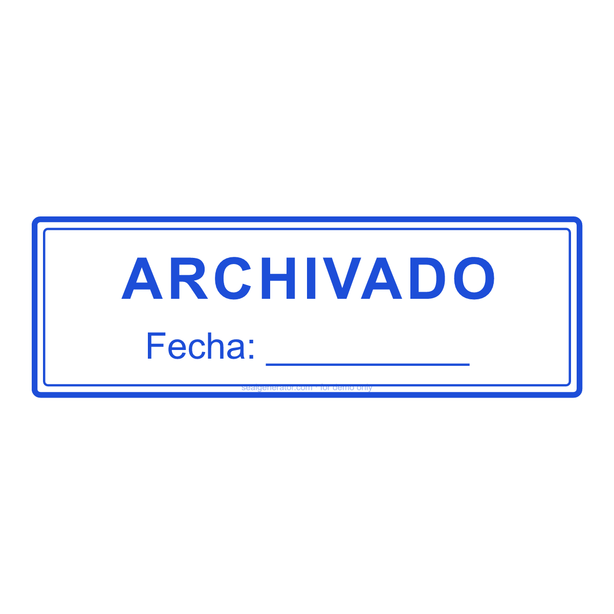 Crear un sello ARCHIVADO — Vista previa