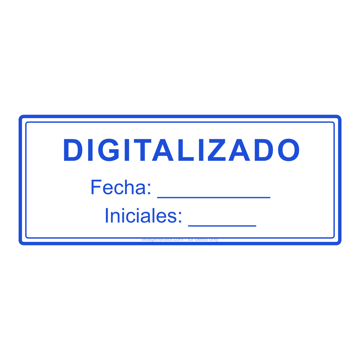 Crear un sello DIGITALIZADO — Vista previa