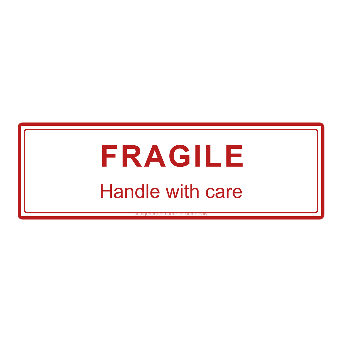 Fragile Stamp Generator — Live preview