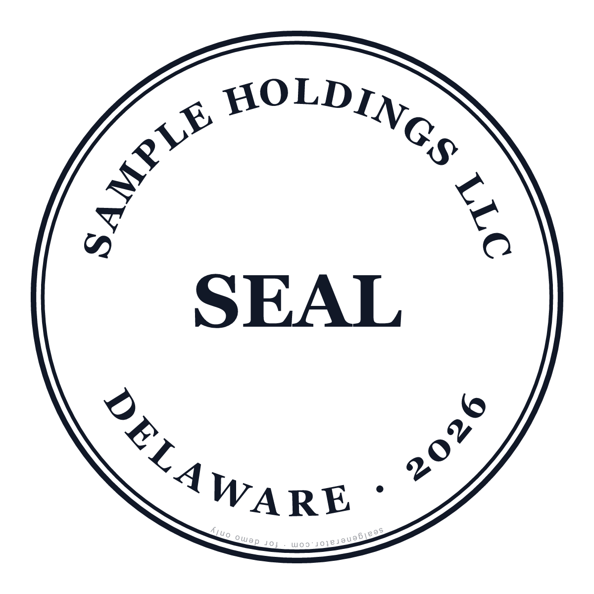 LLC Seal Generator — Live preview