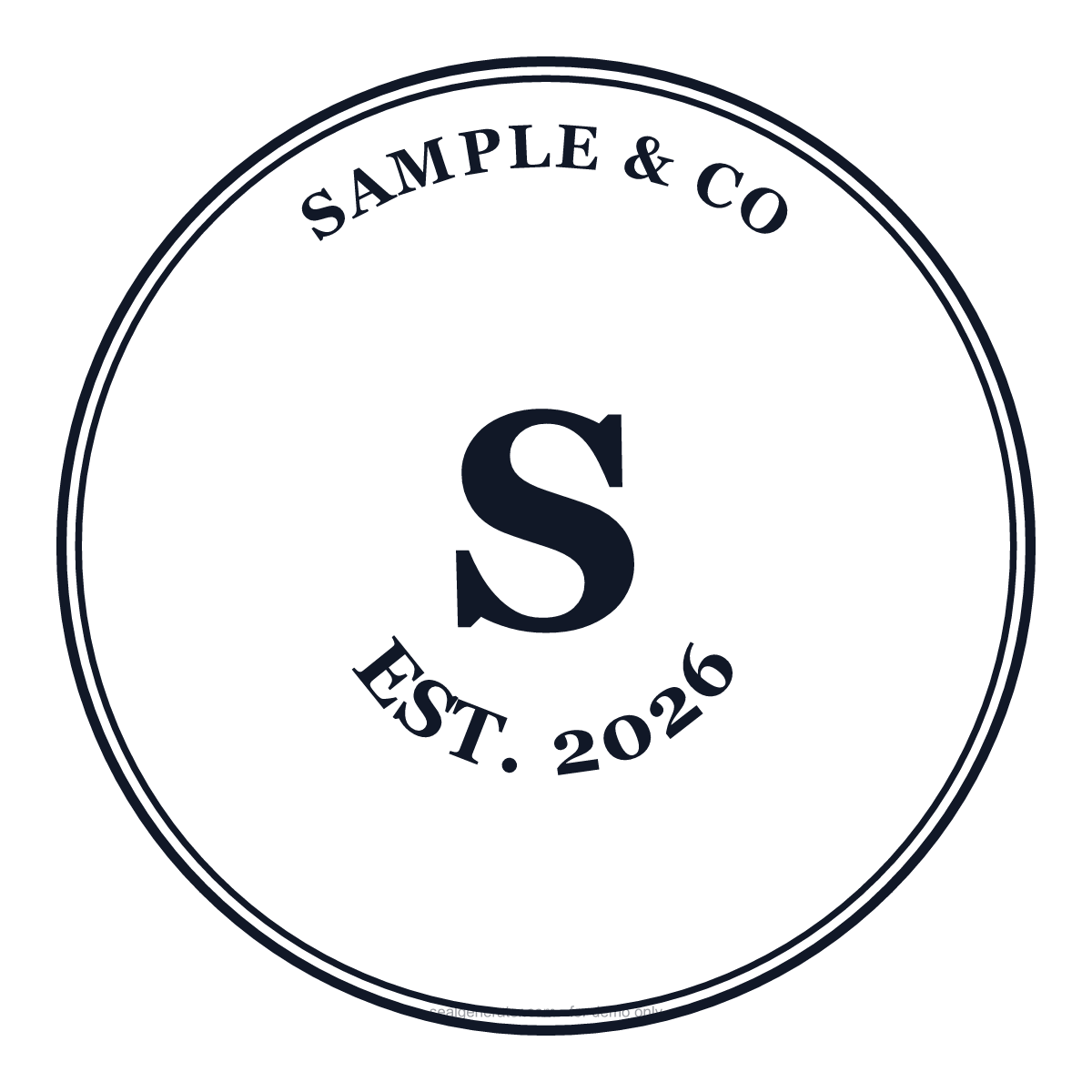 Monogram Seal Generator — Live preview