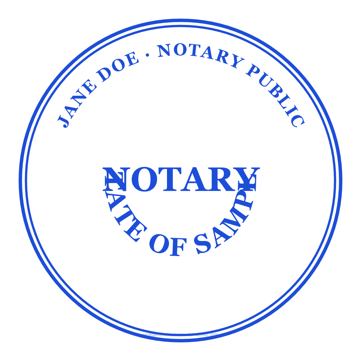 Notary Stamp Generator — Live preview