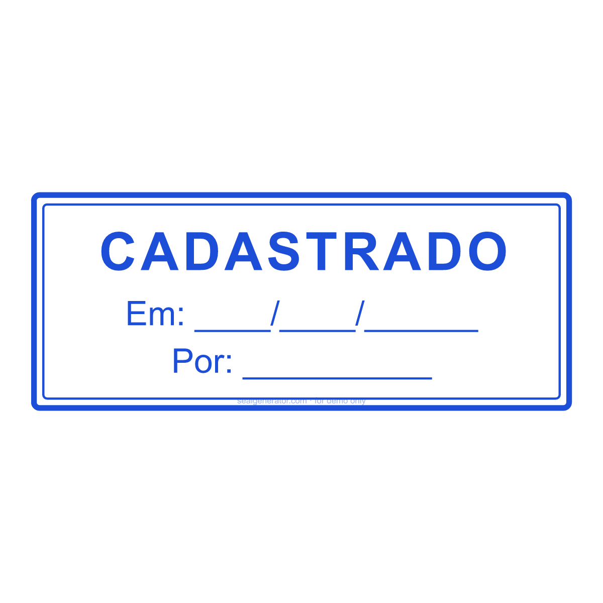 Criar carimbo CADASTRADO — Prévia ao vivo