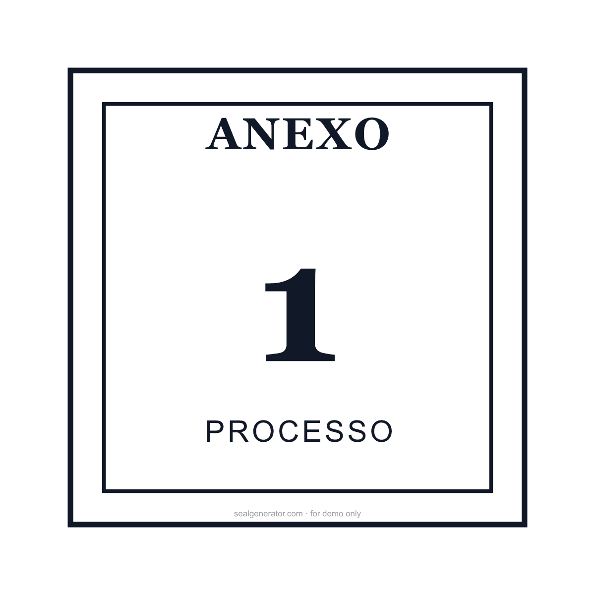 Gerador de carimbo de anexo jurídico (EXHIBIT) — Prévia ao vivo