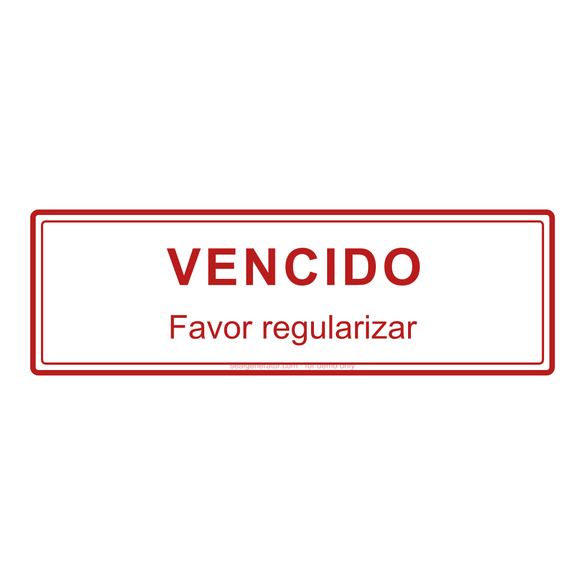 Criar carimbo VENCIDO — Prévia ao vivo