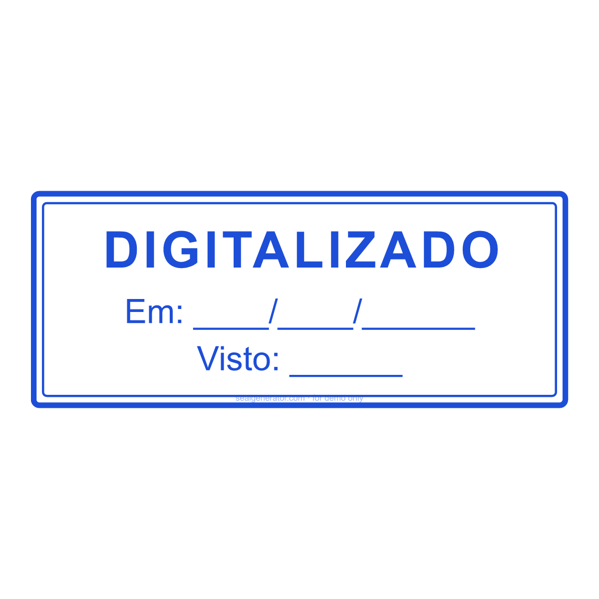Criar carimbo DIGITALIZADO — Prévia ao vivo