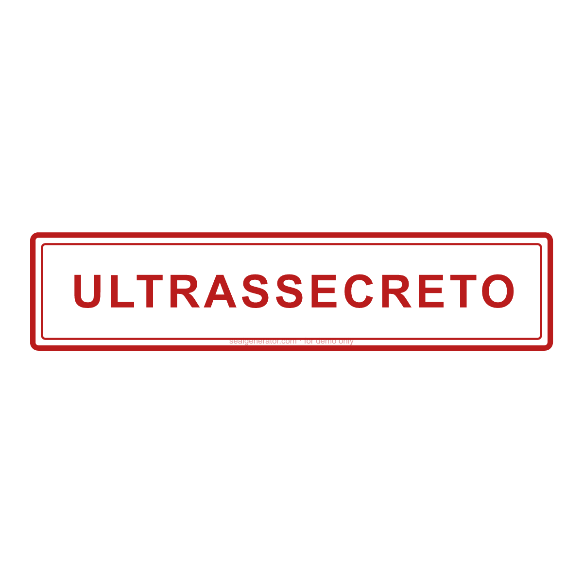 Criar carimbo ULTRASSECRETO — Prévia ao vivo