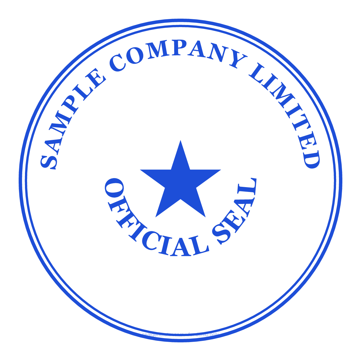 Round Company Seal Generator — Live preview